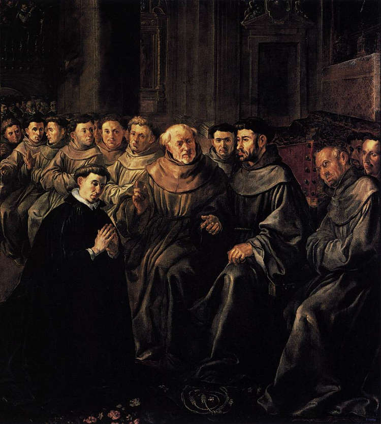 圣博纳旺蒂尔加入方济各会 St Bonaventure Enters the Franciscan Order (1628)，弗朗西斯科·赫瑞拉