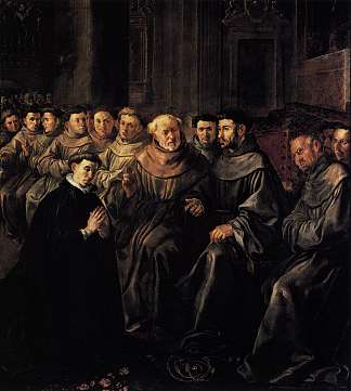 圣博纳旺蒂尔加入方济各会 St Bonaventure Enters the Franciscan Order (1628)，弗朗西斯科·赫瑞拉