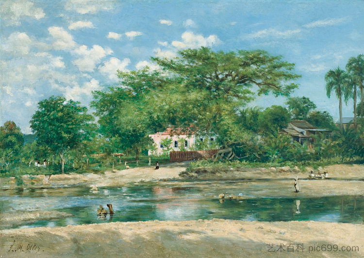 庞塞的木棉树 La ceiba de Ponce (1888)，弗朗西斯科·奥勒