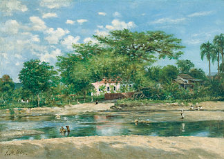 庞塞的木棉树 La ceiba de Ponce (1888)，弗朗西斯科·奥勒