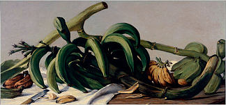 大蕉和香蕉的静物1893 Still Life With Plantains and Bananas 1893，弗朗西斯科·奥勒