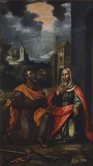 圣华金和圣安娜 San Joaquín y Santa Ana (1600)，弗朗西斯科·巴切柯