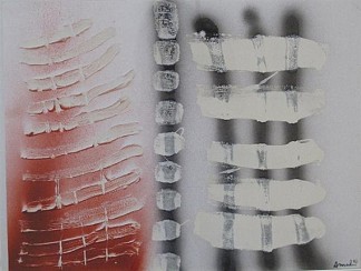 白色背景上的抽象构图 Composition abstraite sur fond blanc (1993)，弗朗索瓦·阿纳尔