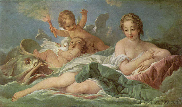 金星的诞生 Birth of Venus (c.1750)，弗朗索瓦·布歇