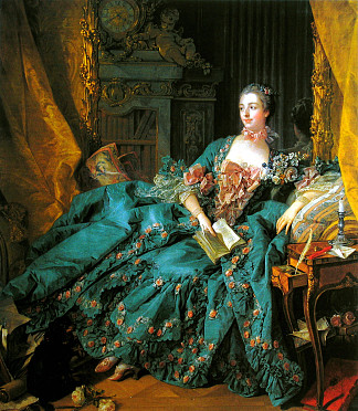蓬巴杜夫人 Madame de Pompadour (1756)，弗朗索瓦·布歇