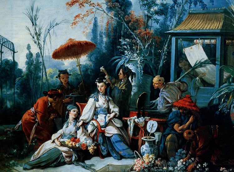中国花园 The Chinese Garden (1742)，弗朗索瓦·布歇