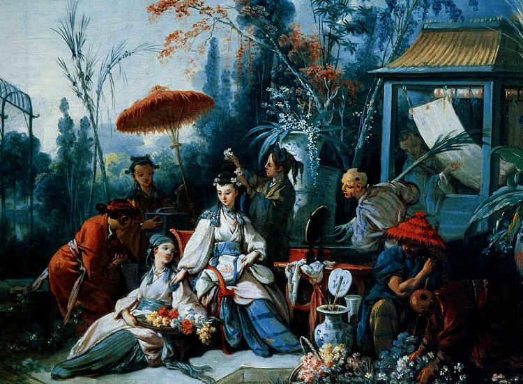 中国花园 The Chinese Garden (1742)，弗朗索瓦·布歇