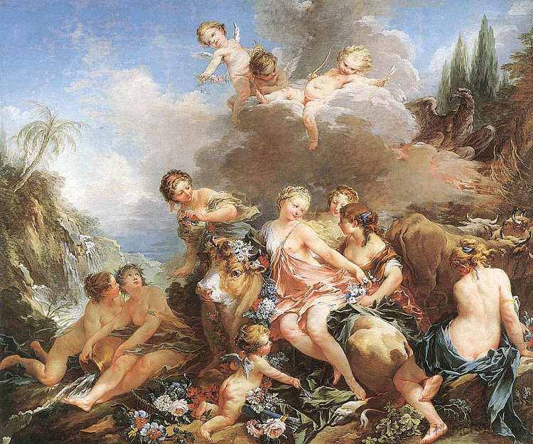 欧罗巴的强奸 The Rape of Europa (c.1732 - 1734)，弗朗索瓦·布歇