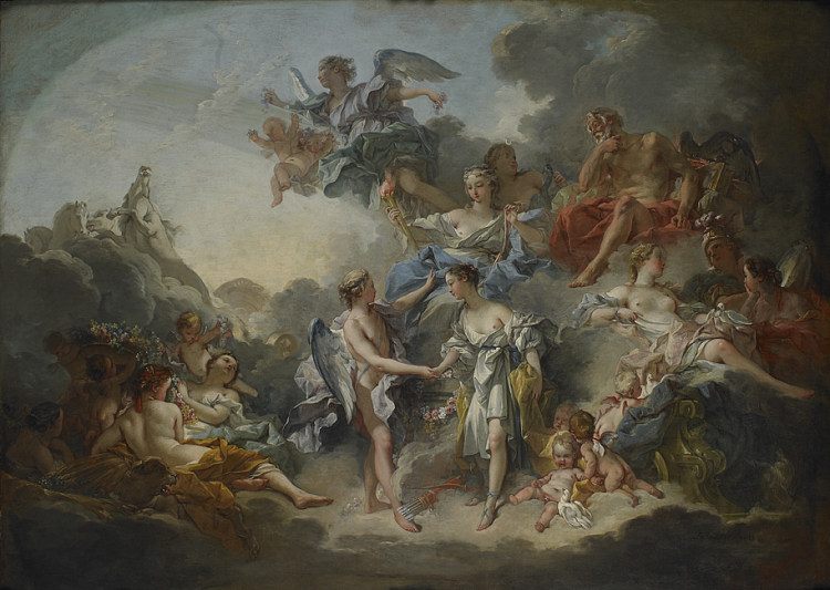 丘比特和普赛克的婚礼 The Wedding of Cupid and Psyche (1744)，弗朗索瓦·布歇