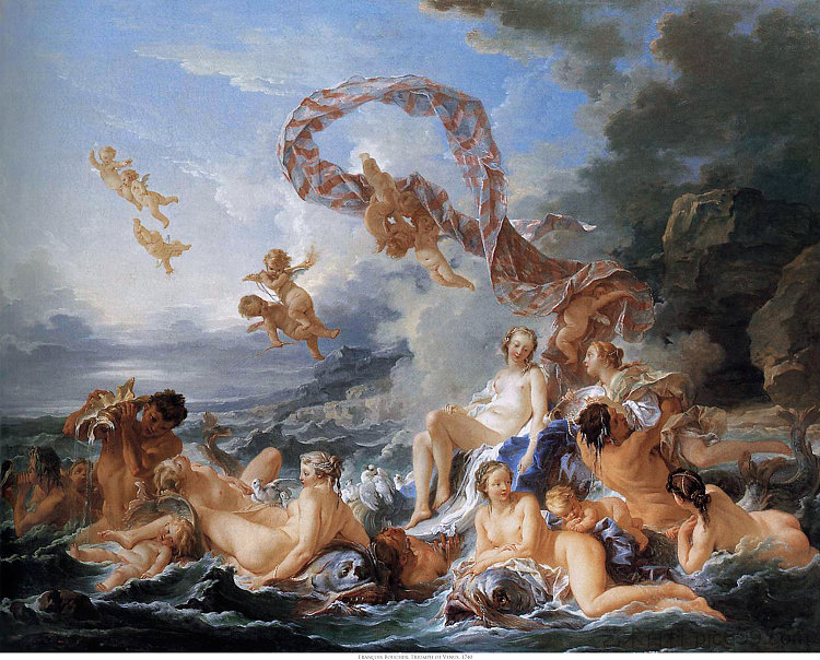 金星的诞生和胜利 The Birth and Triumph of Venus (1740)，弗朗索瓦·布歇