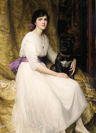 艺术家侄女多萝西的肖像 Portrait of the Artist’s Niece, Dorothy (1917)，弗兰克·迪克西