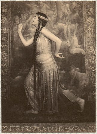 弗里茨·冯·德拉 – 东方舞者 Fritzi von Derra – The Oriental Dancer (1900)，弗兰克·约根