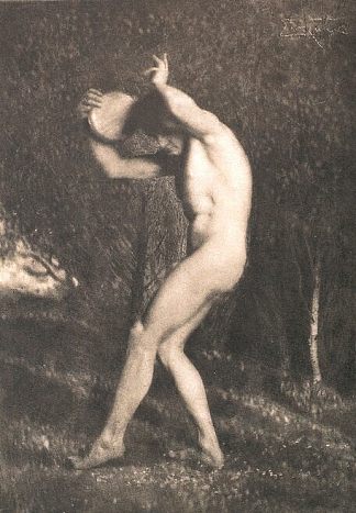 男性裸体 Male Nude (1897)，弗兰克·约根