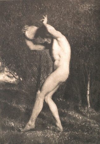 男性裸体 Male Nude (1897)，弗兰克·约根
