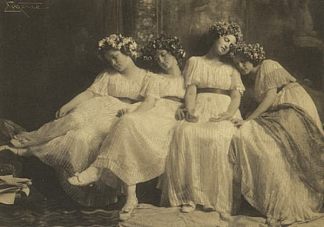 沉睡的少女 Slumbering Maidens (1900)，弗兰克·约根