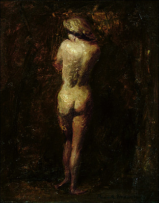 站立的人物，后视图 Standing Figure, Back View (1953)，弗兰克·梅森