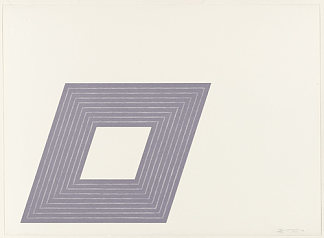 卡尔·安德烈（来自紫色系列） Carl Andre (from the Purple Series) (1972)，弗兰克·斯特拉