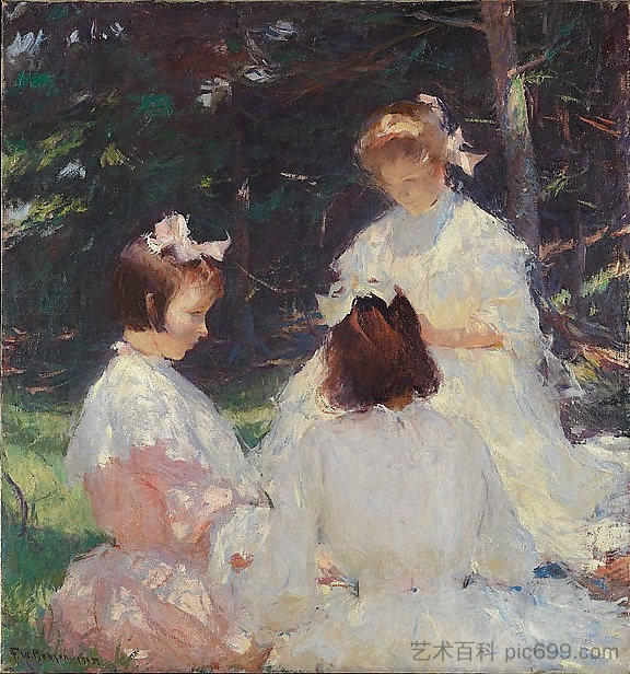 森林里的孩子 Children in Woods (1905)，弗兰克W·本森
