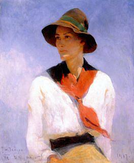 娜塔莉的肖像 Portrait of Natalie (1917)，弗兰克W·本森