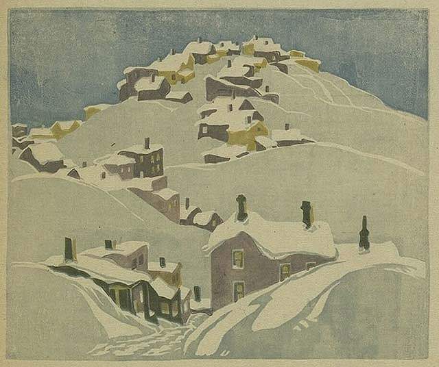 房屋， 钴 Houses, Cobalt (1932)，富兰克林·卡迈克尔