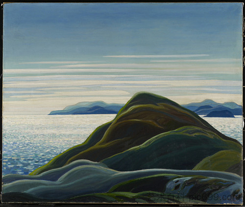 北岸，苏必利尔湖 North Shore, Lake Superior (1927)，富兰克林·卡迈克尔