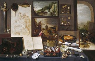 收藏家的柜子 Cabinet of a Collector，小弗兰斯·弗兰肯