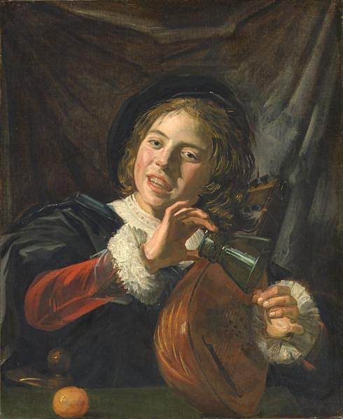 带琵琶的男孩 Boy with a Lute (c.1625)，弗朗斯·哈尔斯