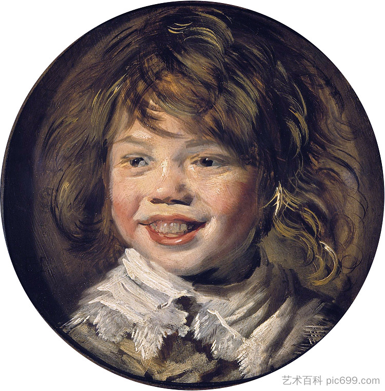 笑的男孩 Laughing boy (c.1625)，弗朗斯·哈尔斯