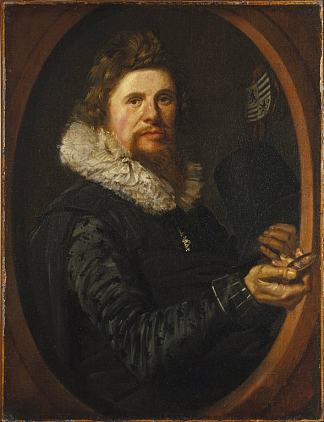 一个男人的肖像 Portrait of a Man (1612 – 1616)，弗朗斯·哈尔斯