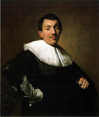 一个男人的肖像 Portrait of a Man (1634)，弗朗斯·哈尔斯