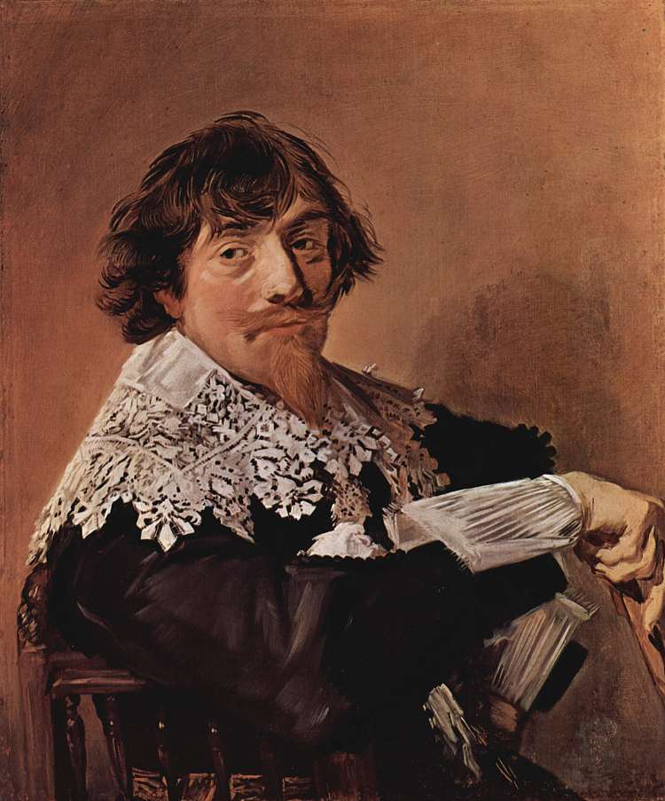 一个男人的肖像，可能是尼古拉斯·哈瑟拉尔 Portrait of a man, possibly Nicolaes Hasselaer (1630 - 1635)，弗朗斯·哈尔斯