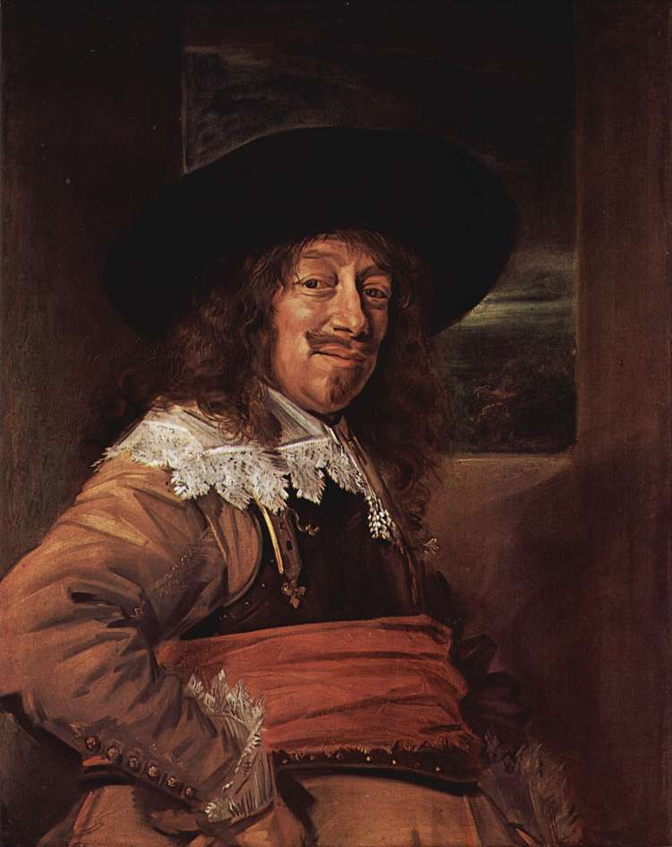 哈勒姆公民卫队成员的肖像 Portrait of a Member of the Haarlem Civic Guard (c.1636 - c.1638)，弗朗斯·哈尔斯