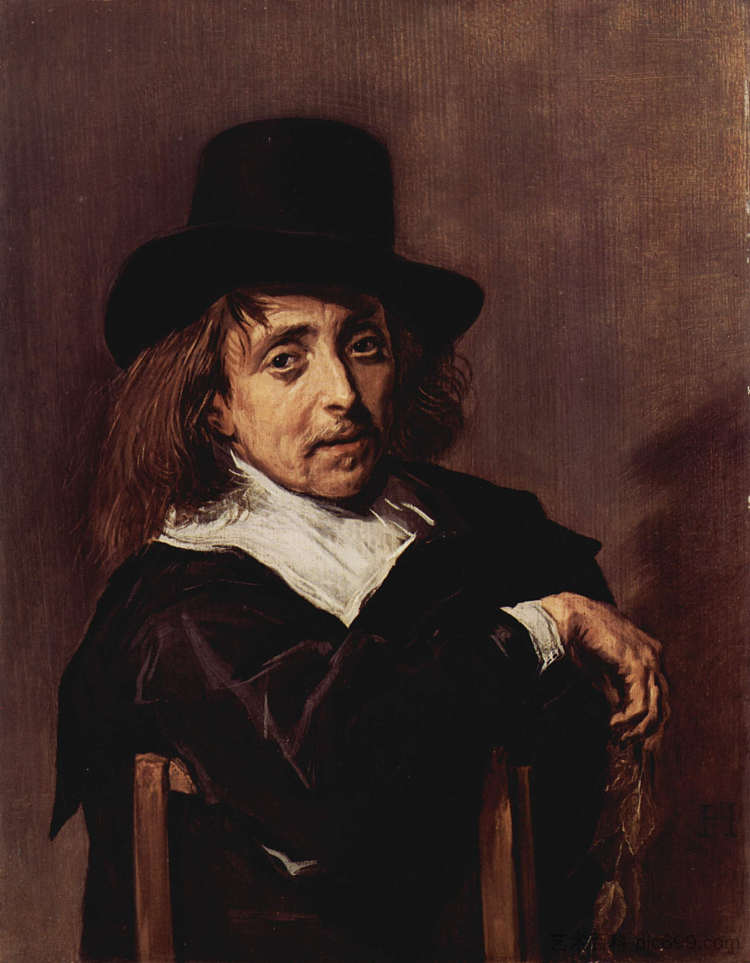 坐着的男人的肖像 Portrait of a Seated Man (c.1645),弗朗斯·哈尔斯