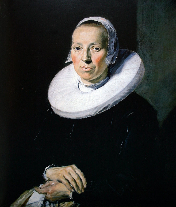 一个女人的肖像 Portrait of a woman (1644)，弗朗斯·哈尔斯