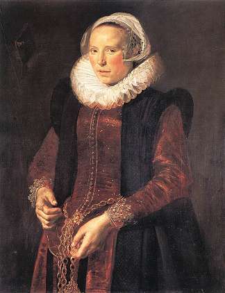 一个女人的肖像 Portrait of a woman (c.1611)，弗朗斯·哈尔斯