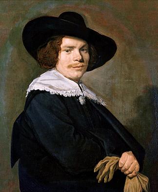 一个年轻人的肖像 Portrait of a young man (c.1638 – c.1640)，弗朗斯·哈尔斯