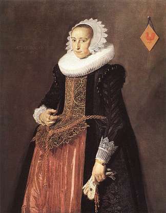 阿莱塔·哈内曼斯的肖像 Portrait of Aletta Hanemans (1625)，弗朗斯·哈尔斯