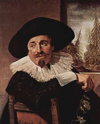 艾萨克·亚伯拉罕·马萨的肖像 Portrait of Isaak Abrahamsz Massa (1626)，弗朗斯·哈尔斯