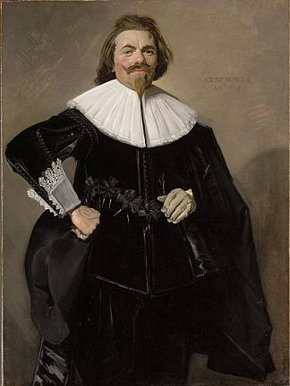 铁勒曼·罗斯特曼的肖像 Portrait of Tieleman Roosterman (1634)，弗朗斯·哈尔斯