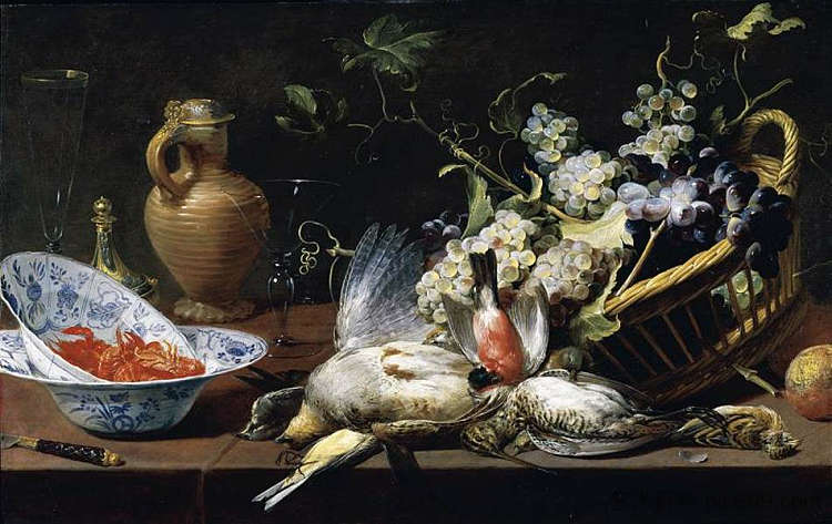 静物画 Still Life (1612 - 1613)，弗朗斯·斯奈德斯