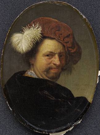 自画像 Self portrait (1662)，弗兰斯·范·米里斯