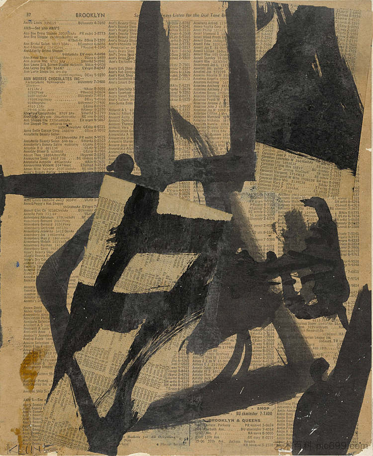 无题二 Untitled II (c.1952; United States  )，弗兰茨·克莱恩