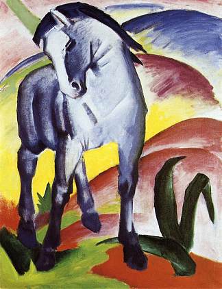 蓝马 I Blue Horse I (1911)，弗朗茨·马克
