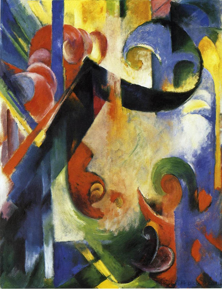 破碎的表单 Broken Forms (1914),弗朗茨·马克