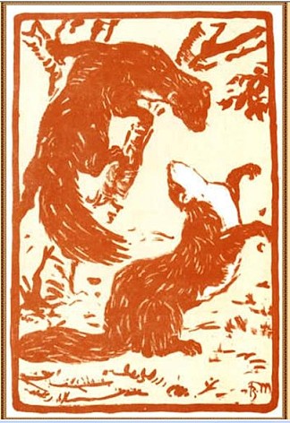 玩黄鼠狼 Playing weasels (1909)，弗朗茨·马克