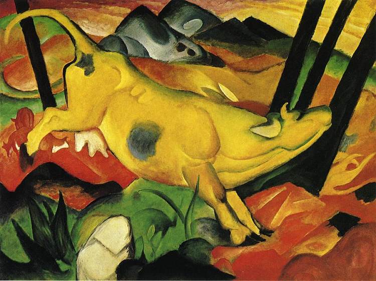 黄牛 The Yellow Cow (1911)，弗朗茨·马克