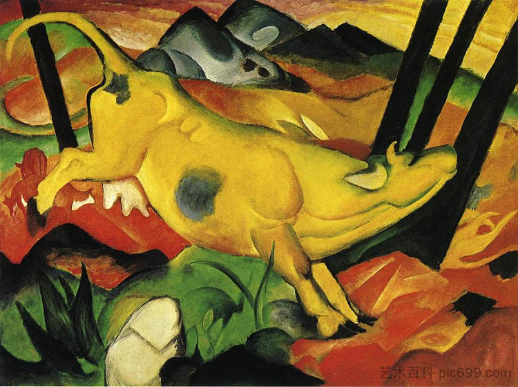 黄牛 The Yellow Cow (1911),弗朗茨·马克
