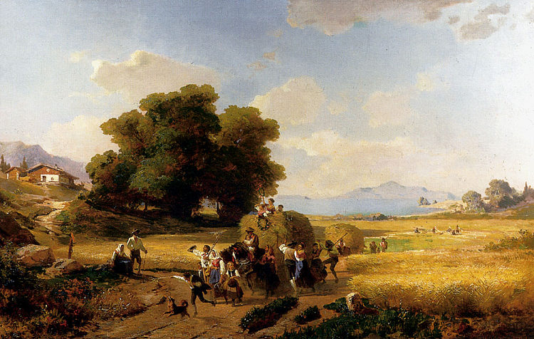 收获的最后一天 The Last Day Of The Harvest (1860)，弗朗兹·理查德德·翁特贝格尔