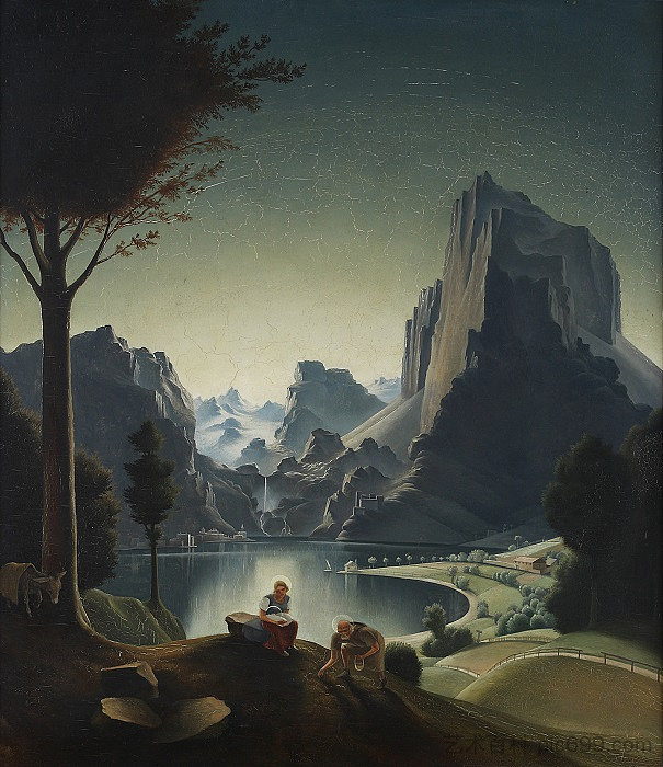 风景与画家 Landscape with Painter (1926)，弗兰兹·塞德拉克