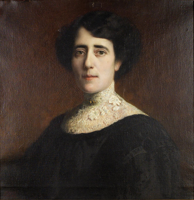 蕾丝领女士的肖像 Portrait of a Lady with lace collar，弗朗兹·斯托克